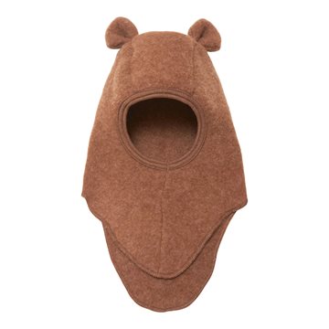 Huttelihut - TEDDY Elefanthue i uld fleece - Caramel 